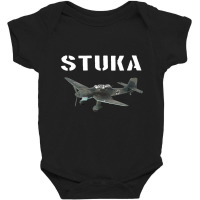 German Airforce Wwii Ju 87 Stuka Dive Bomber Plane Baby Bodysuit | Artistshot