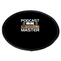 Podcast Show Equipment Usb Mixer App T Shirt For Podcasters Oval Patch | Artistshot