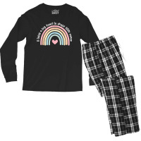 It Takes A Big Heart To Shape Little Minds Teacher Rainbow Men's Long Sleeve Pajama Set | Artistshot