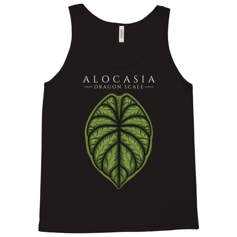 Alocasia Dragon Scale Aroid Plant Lover Anthurium Philodendron Tank Top by dovieavila | Artistshot