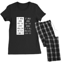 Light In The Dark Women's Pajamas Set | Artistshot