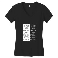 Light In The Dark Women's V-neck T-shirt | Artistshot