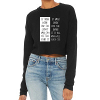 Light In The Dark Cropped Sweater | Artistshot