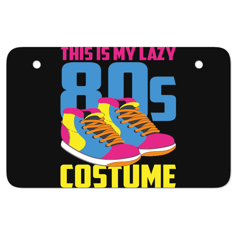 Retro 80s Lover Theme Party Lazy Costume Funny 80s Atv License Plate | Artistshot