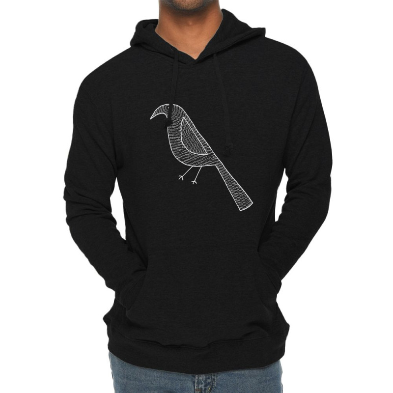 Big Grey Crow Lightweight Hoodie | Artistshot