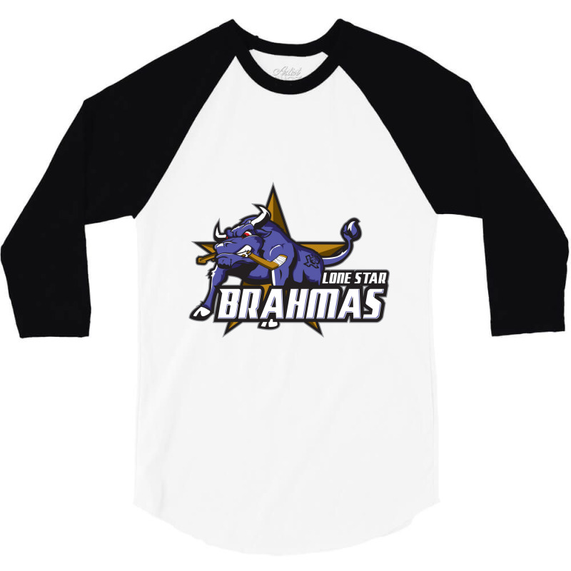 Lone Star Brahmas 3/4 Sleeve Shirt by cm-arts | Artistshot