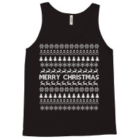 Merry Christmas Ugly Sweater Design Sweatshirt Tank Top | Artistshot