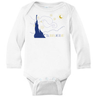 Van Gohg Starry Night Tshirt. Till Death We Do Art Long Sleeve Baby Bodysuit | Artistshot