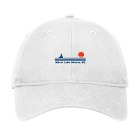 Silver Lake Shores, De   Sailboat Sunrise   Silver Lake Shores Delawar Adjustable Cap | Artistshot