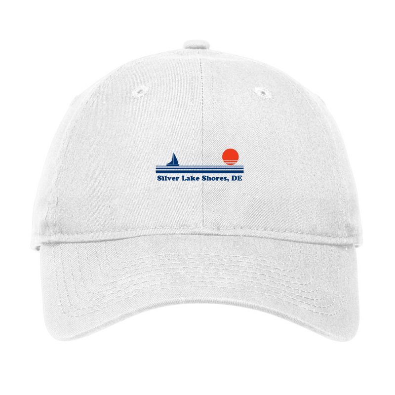 Silver Lake Shores, De   Sailboat Sunrise   Silver Lake Shores Delawar Adjustable Cap | Artistshot