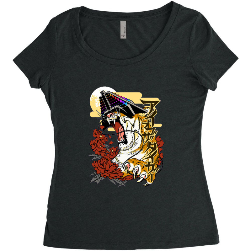 Eye Of The Tiger Women's Triblend Scoop T-shirt | Artistshot