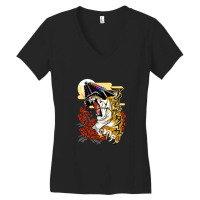 Eye Of The Tiger Women's V-neck T-shirt | Artistshot