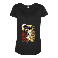 Eye Of The Tiger Maternity Scoop Neck T-shirt | Artistshot