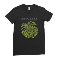 Monstera Deliciosa Philodendron Aroid Plant Lover Addict Ladies Fitted T-shirt | Artistshot