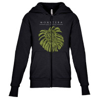 Monstera Deliciosa Philodendron Aroid Plant Lover Addict Youth Zipper Hoodie | Artistshot