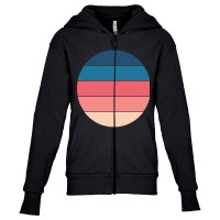 Retro Circle 9 Youth Zipper Hoodie | Artistshot