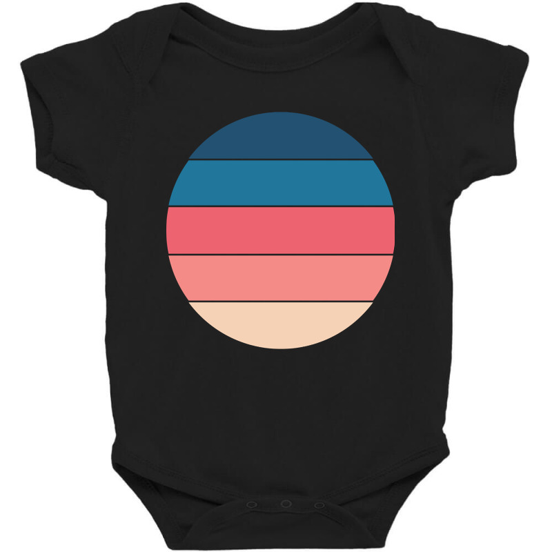 Retro Circle 9 Baby Bodysuit by Kenruhaea79 | Artistshot