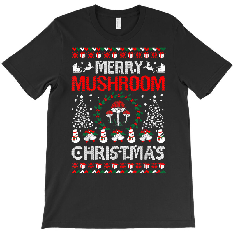 Merry Mushroom Christmas Ugly Sweater Tshirt T-shirt | Artistshot