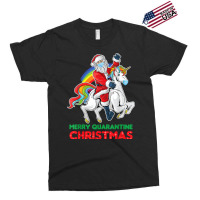 Merry Quarantine Christmas Santa Riding Unicorn Xmas Gifts T Shirt Exclusive T-shirt | Artistshot