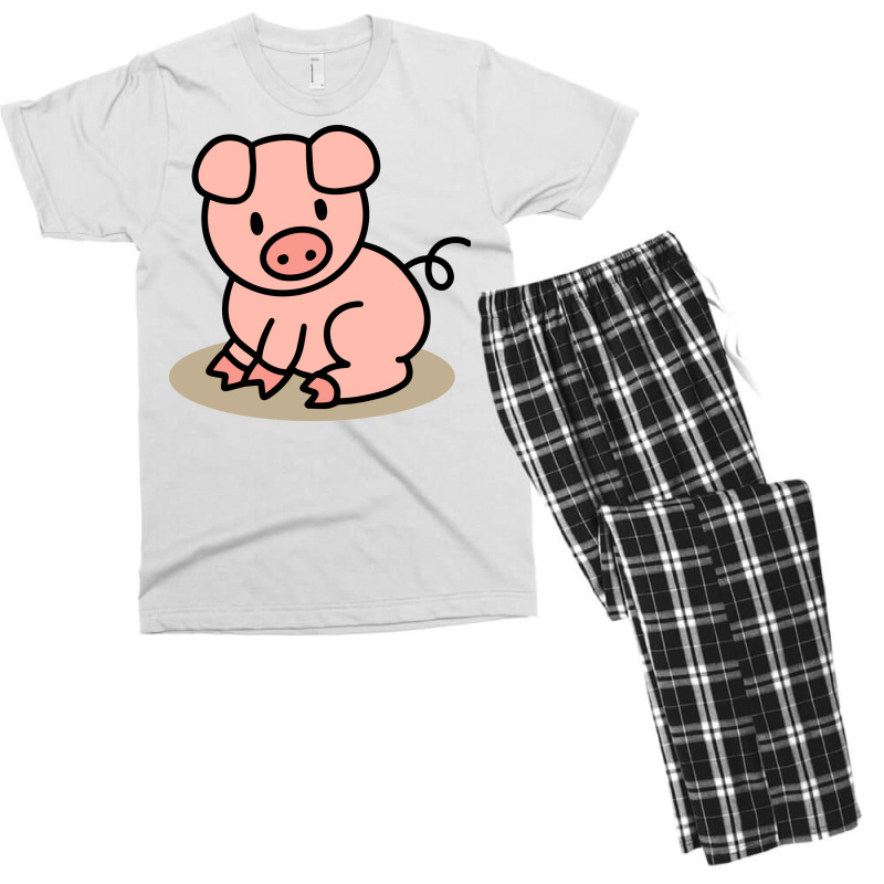 Sitting Pig Men's T-shirt Pajama Set by Morspective | Artistshot