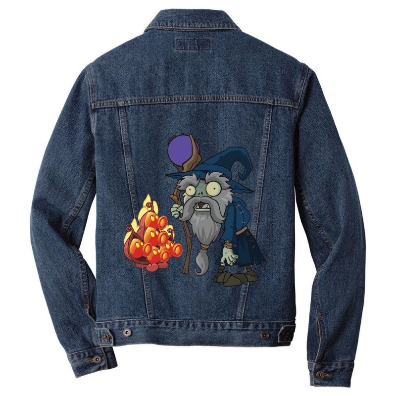 Plantsvszombiesmerlincharacter1 Men Denim Jacket | Artistshot