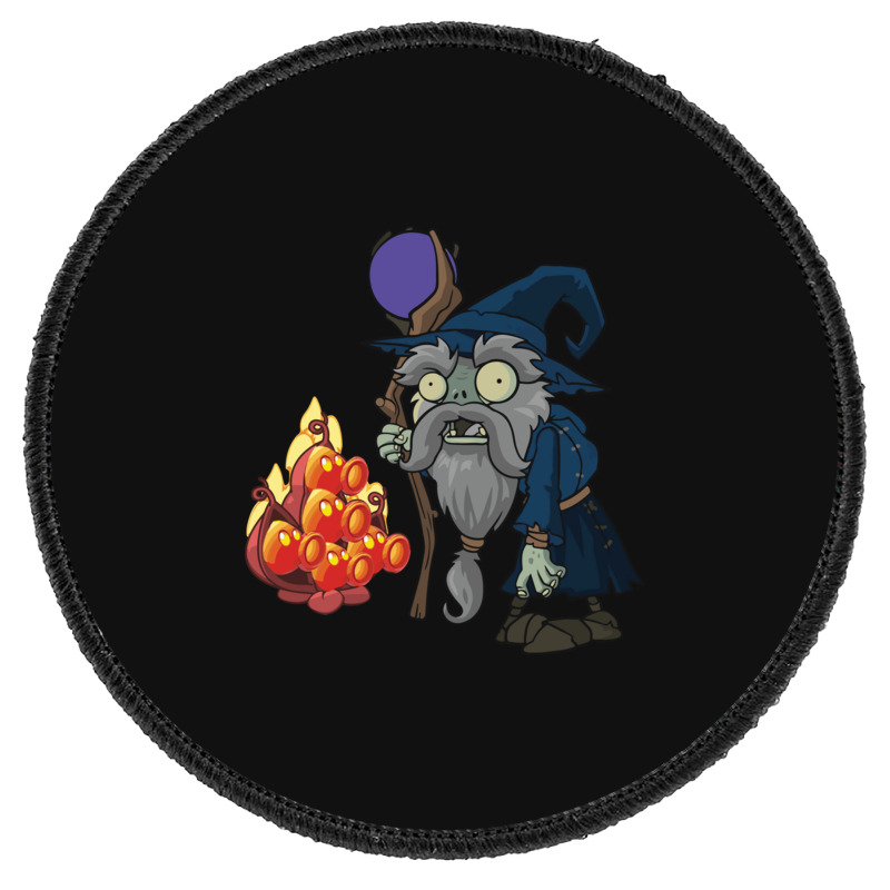 Plantsvszombiesmerlincharacter1 Round Patch | Artistshot