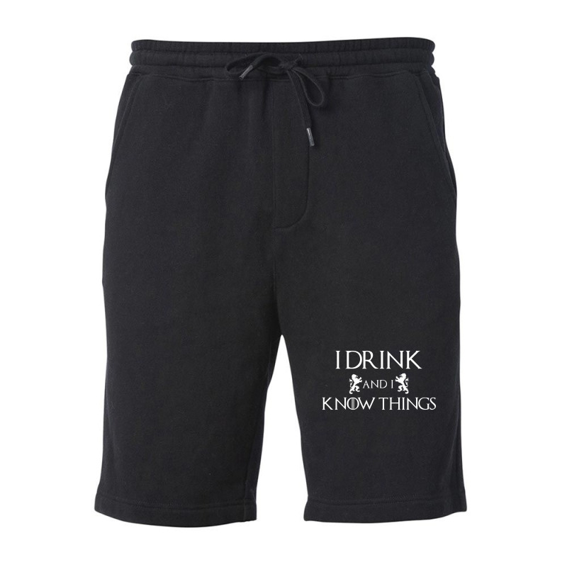 I Drink And I Know Things Fleece Short | Artistshot