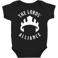 Womens Dungeons & Dragons Lords Alliance Large White V-neck Baby Bodysuit | Artistshot