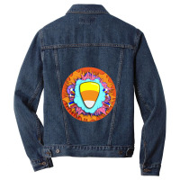 Candy Corn Pop Men Denim Jacket | Artistshot