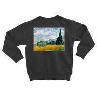 Vincent Van Gogh Wheat Field With Cypresses Toddler Sweatshirt | Artistshot