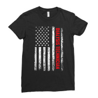 Dialysis Technician, American Flag Dialysis Tech T Shirt Ladies Fitted T-shirt | Artistshot