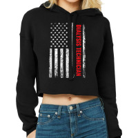 Dialysis Technician, American Flag Dialysis Tech T Shirt Cropped Hoodie | Artistshot