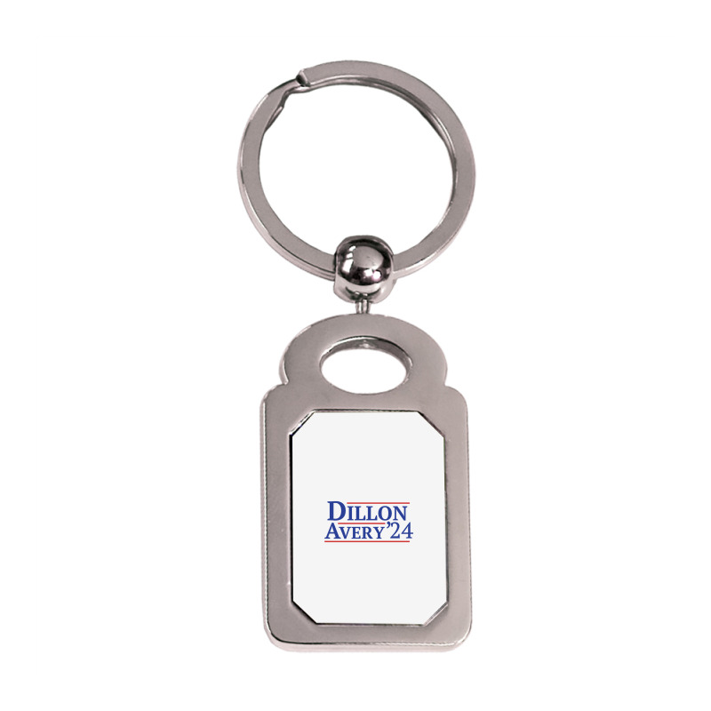 Avery 24 Silver Rectangle Keychain | Artistshot