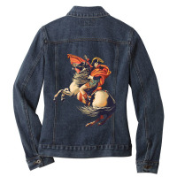 Napoleon Bonaparte French Military Leader History Teacher Ladies Denim Jacket | Artistshot