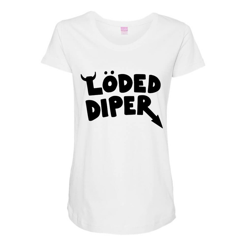 Loded Diaper Active Maternity Scoop Neck T-shirt by Lili Fashion | Artistshot