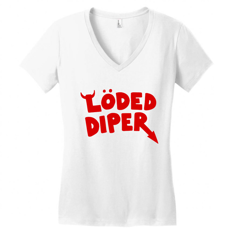 Loded Diaper Active Women's V-Neck T-Shirt by Lili Fashion | Artistshot