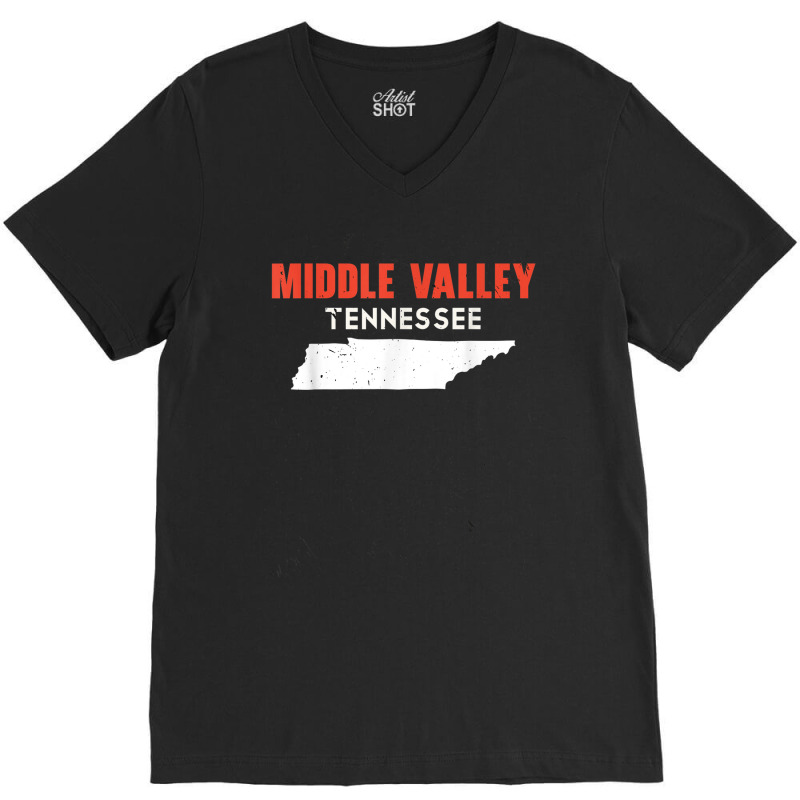 Middle Valley Tennessee Usa State America Travel Tennessean V-Neck Tee by Uniform | Artistshot