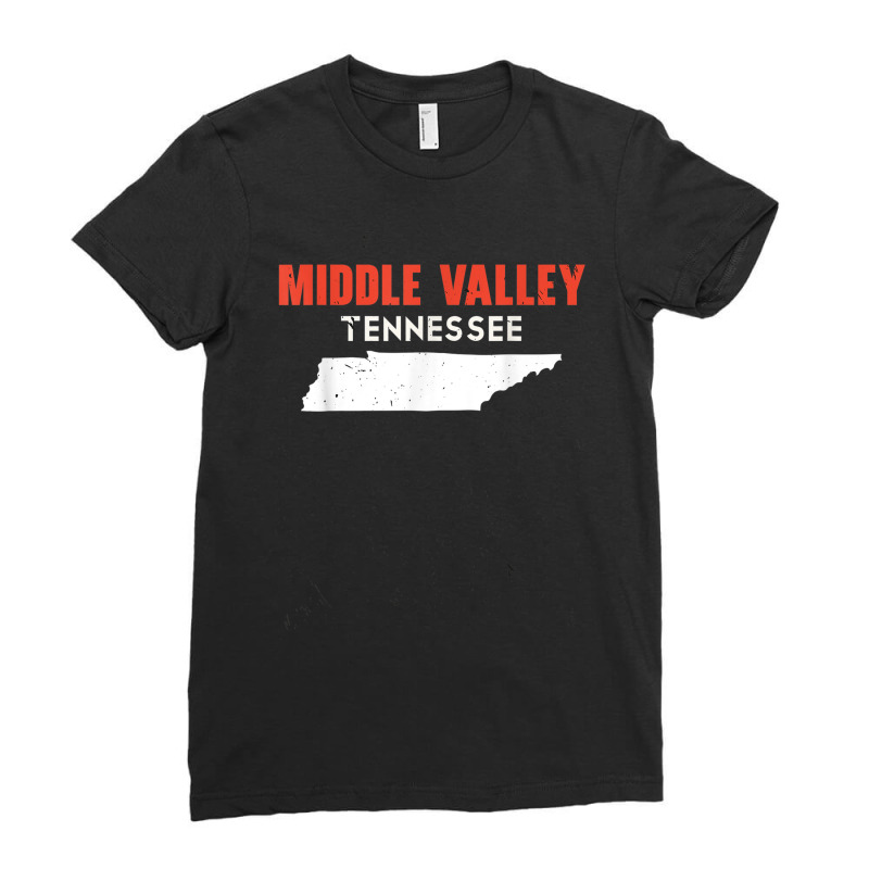 Middle Valley Tennessee Usa State America Travel Tennessean Ladies Fitted T-Shirt by Uniform | Artistshot