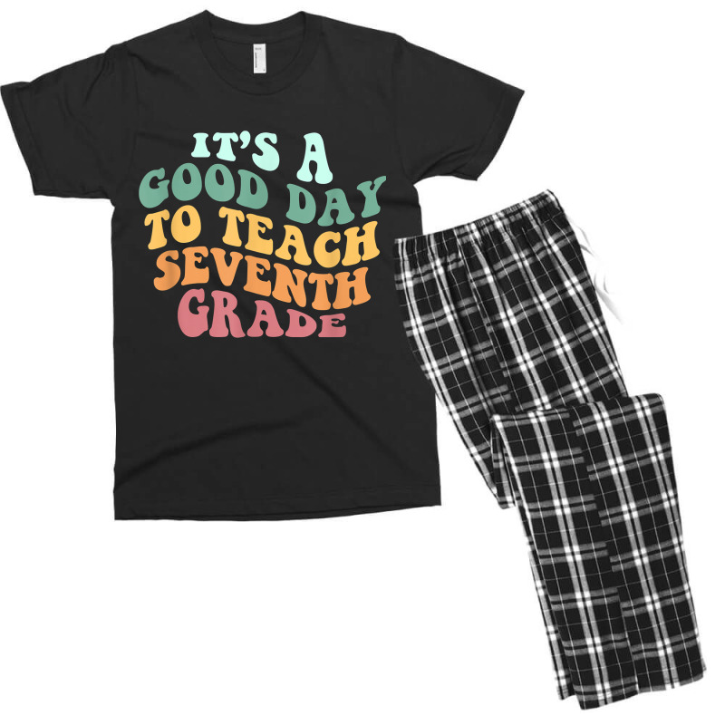 Its A Good Day To Teach Seventh Grade Teacher Back School Men's T-shirt Pajama Set | Artistshot