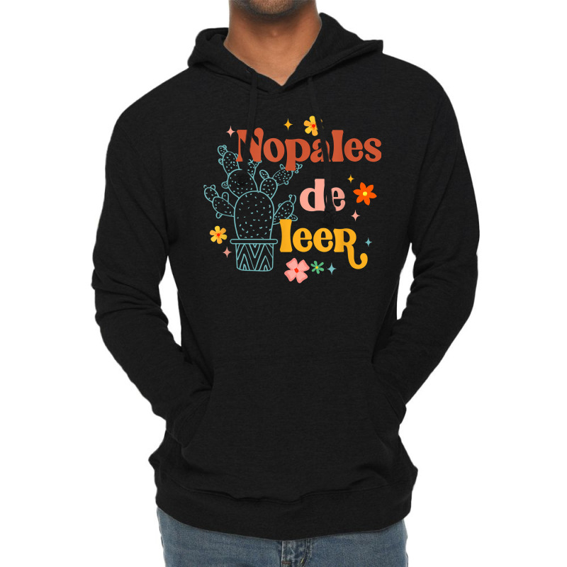 Nopales De Leer Spanish Teacher Maestra Cactus Bilingual T Shirt Lightweight Hoodie by cm-arts | Artistshot