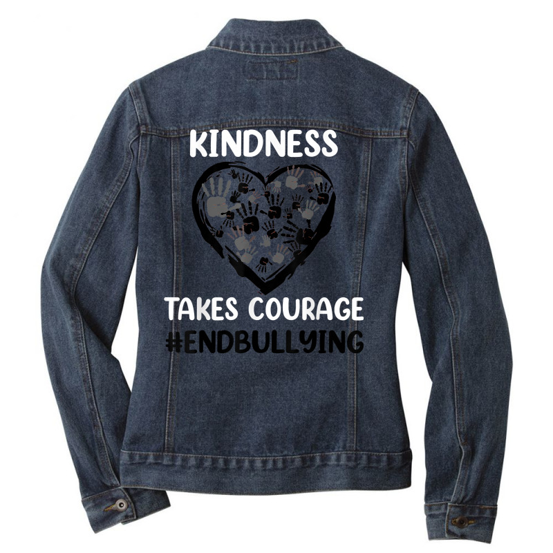 Unity Day Orange Kids Love Sign Language 2022 Anti Bullying T Shirt Ladies Denim Jacket by cm-arts | Artistshot