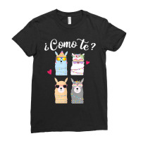 Como Te Llamas Funny Spanish Teacher Bilingual Teacher Ladies Fitted T-shirt | Artistshot