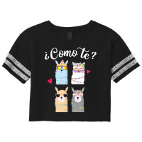 Como Te Llamas Funny Spanish Teacher Bilingual Teacher Scorecard Crop Tee | Artistshot