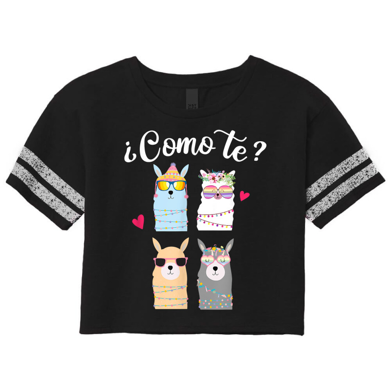 Como Te Llamas Funny Spanish Teacher Bilingual Teacher Scorecard Crop Tee by JonathonBarringer | Artistshot