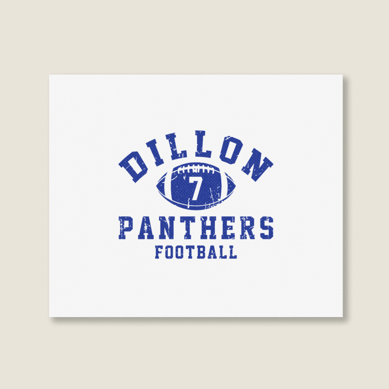 Dillon Panthers Football - 7 Landscape Canvas Print | Artistshot