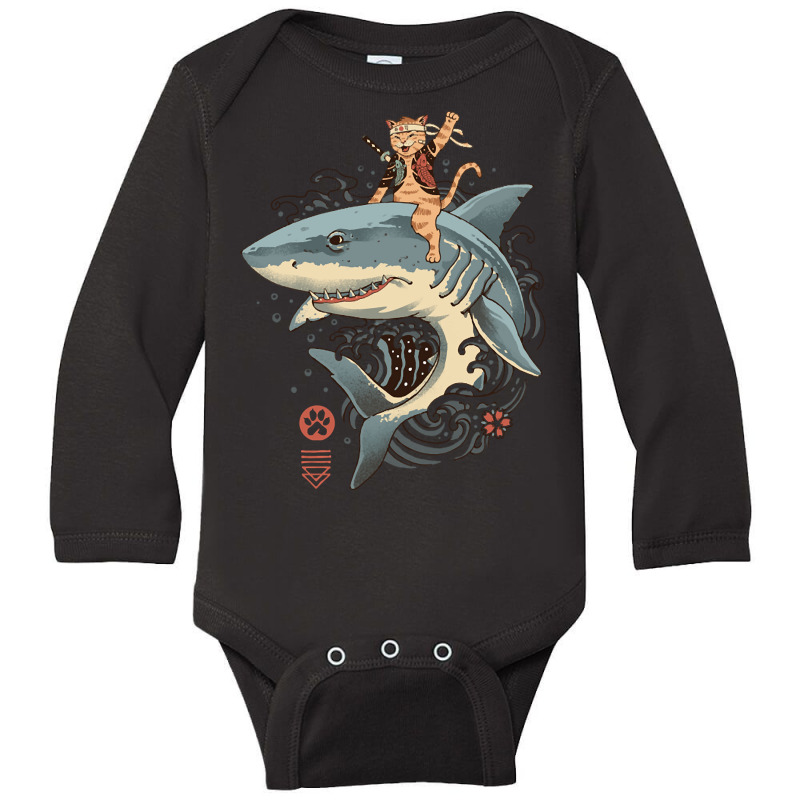 Catana Shark Long Sleeve Baby Bodysuit by Kanmopsuk45 | Artistshot