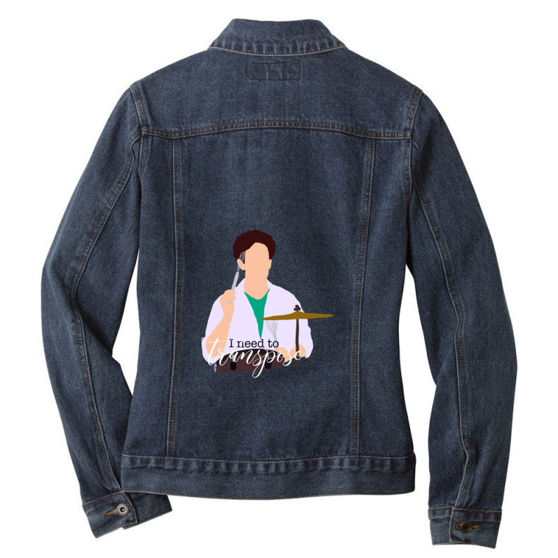 Bandstand   Drummer I Need To Transpose Ladies Denim Jacket by JAMESDSHARP | Artistshot