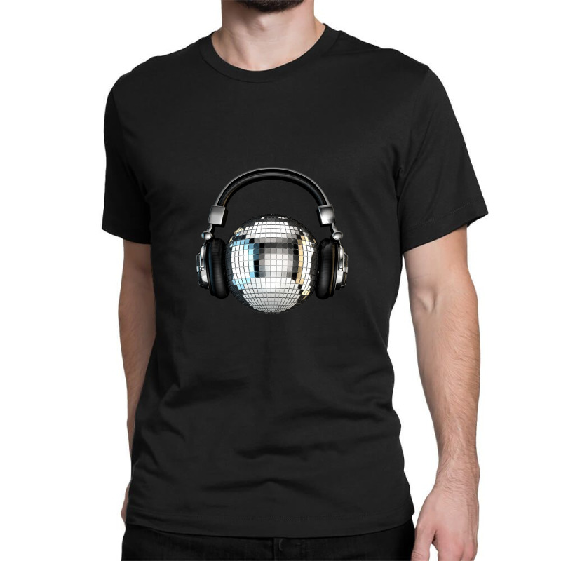 Headphone Disco Ball .png Classic T-shirt by LawrenceKemp | Artistshot