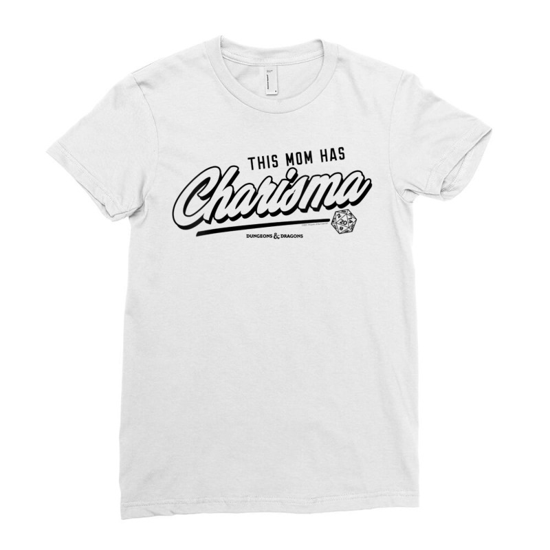 Womens Dungeons & Dragons Mother's Day This Mom Has Charisma Script V- Ladies Fitted T-Shirt by hotoancuong | Artistshot