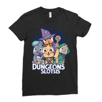 Dungeons And Sloths Ladies Fitted T-shirt | Artistshot